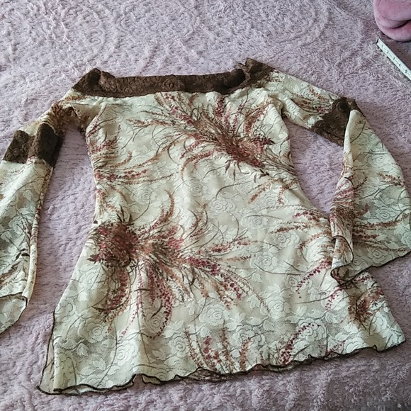 Sachin & Babi for Ankasa 🤎 Floral LaceTunic - Picture 10 of 12